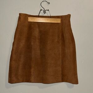 Wilsons Leather Brown Midi Skirt